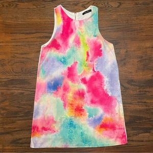 Watercolor mini dress
